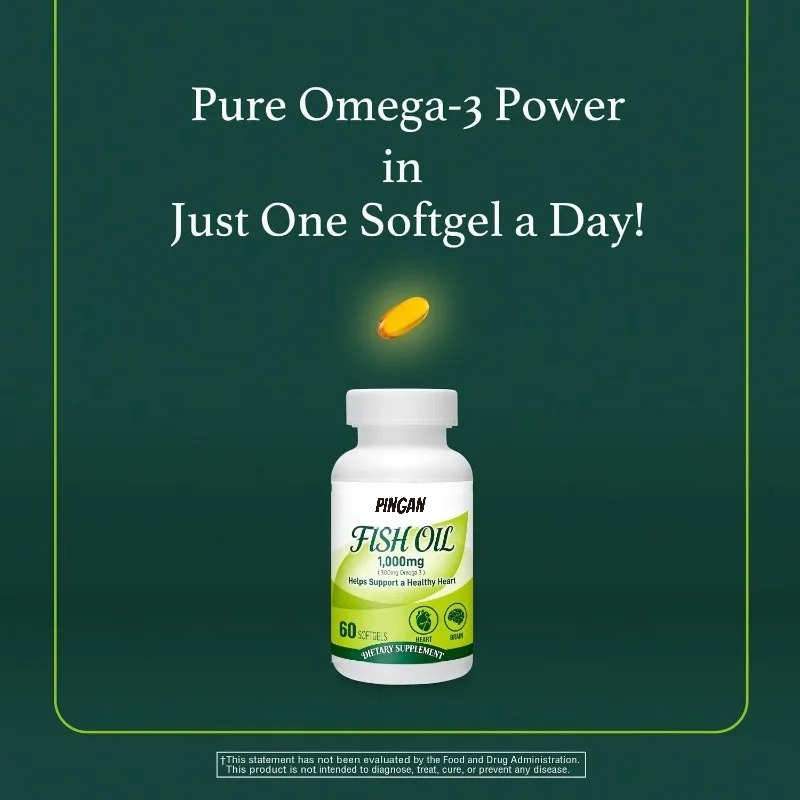 Omega 3 Fish Oil - Fish Oil 1000mg Soft Capsules Containing