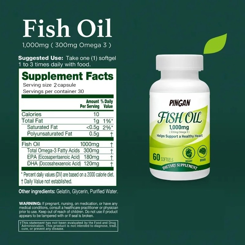 Fish Oil 1000mg Soft Capsules  - Omega 3 Fish Oil review and price